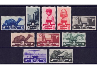 ERITREA 1933 Serie pittorica 10v MNH**