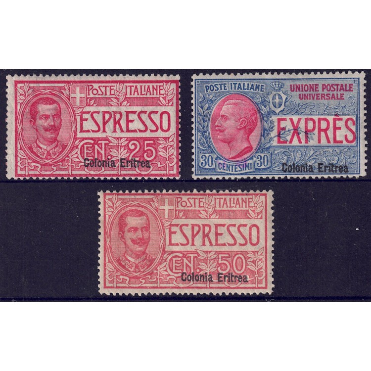 ERITREA 1907-21 Express trains 3v MNH**