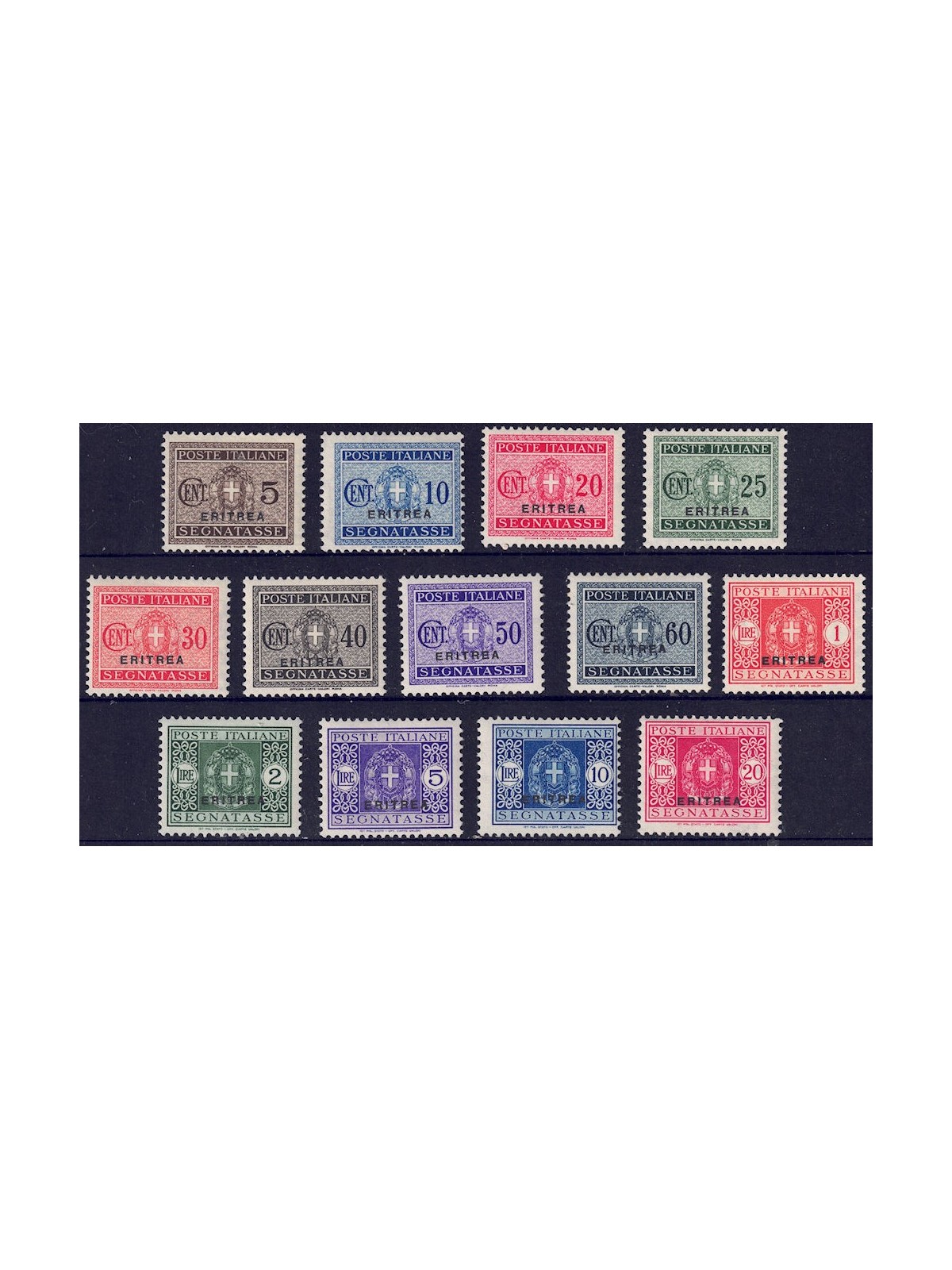 ERITREA 1934 Postage Due 13v MNH**