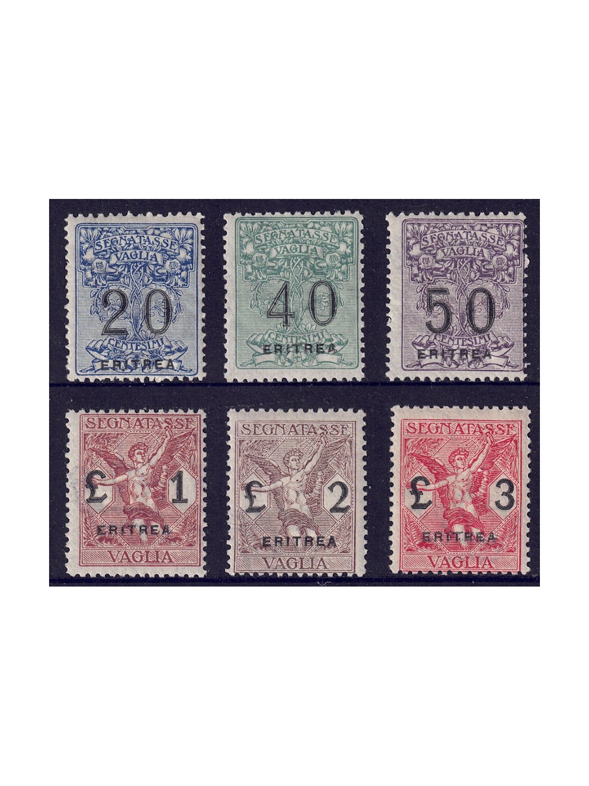 ERITREA 1924 Postage due money order 6v MNH**