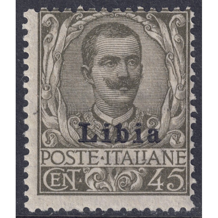 LIBYA 1912-17 45c olive MNH**