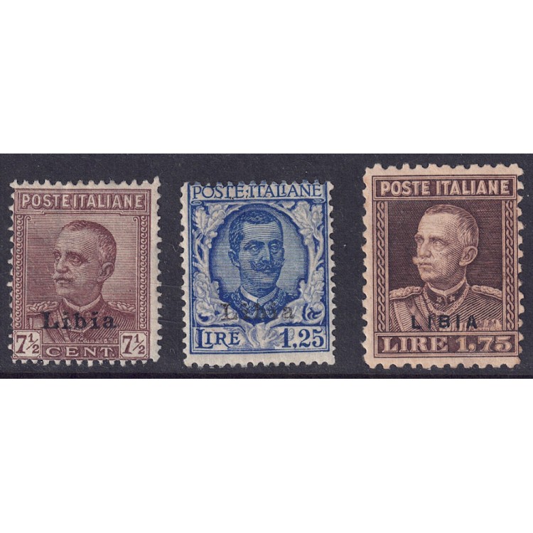 LIBYA 1928-29 Ordinary series 3v MNH**