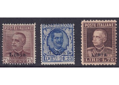 LIBYA 1928-29 Ordinary series 3v MNH**