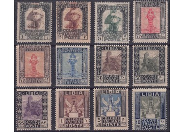 LIBYA 1921 Pictorial series 12v MNH**
