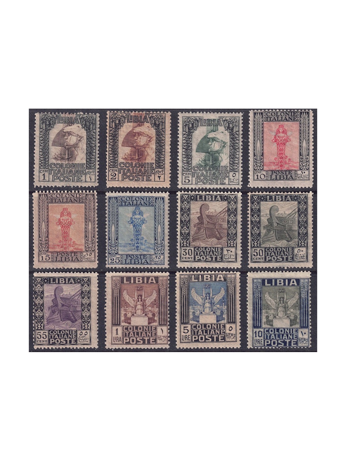 LIBYA 1921 Pictorial series 12v MNH**