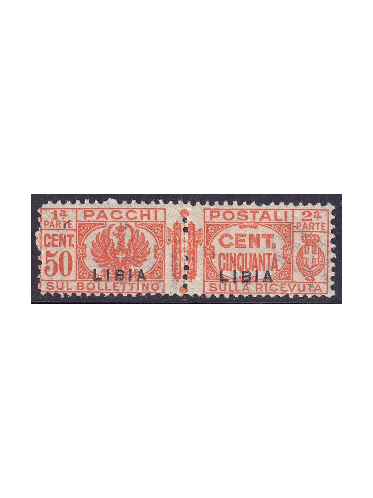 LIBYA 1931 Parcel Post 50c Yellow Orange MNH**