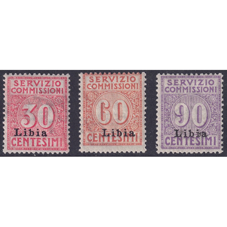 LIBYA 1915 Commission Service 3v MNH**