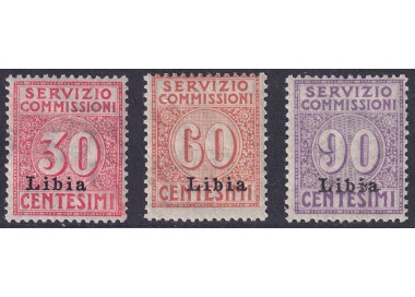LIBYA 1915 Commission Service 3v MNH**