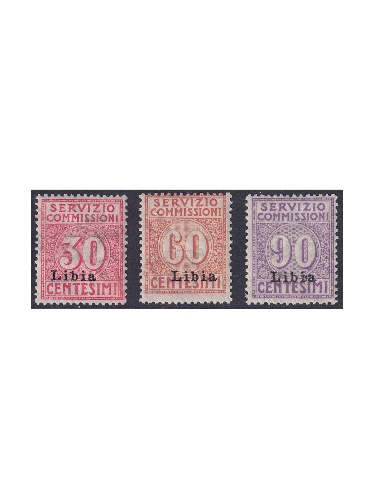 LIBYA 1915 Commission Service 3v MNH**