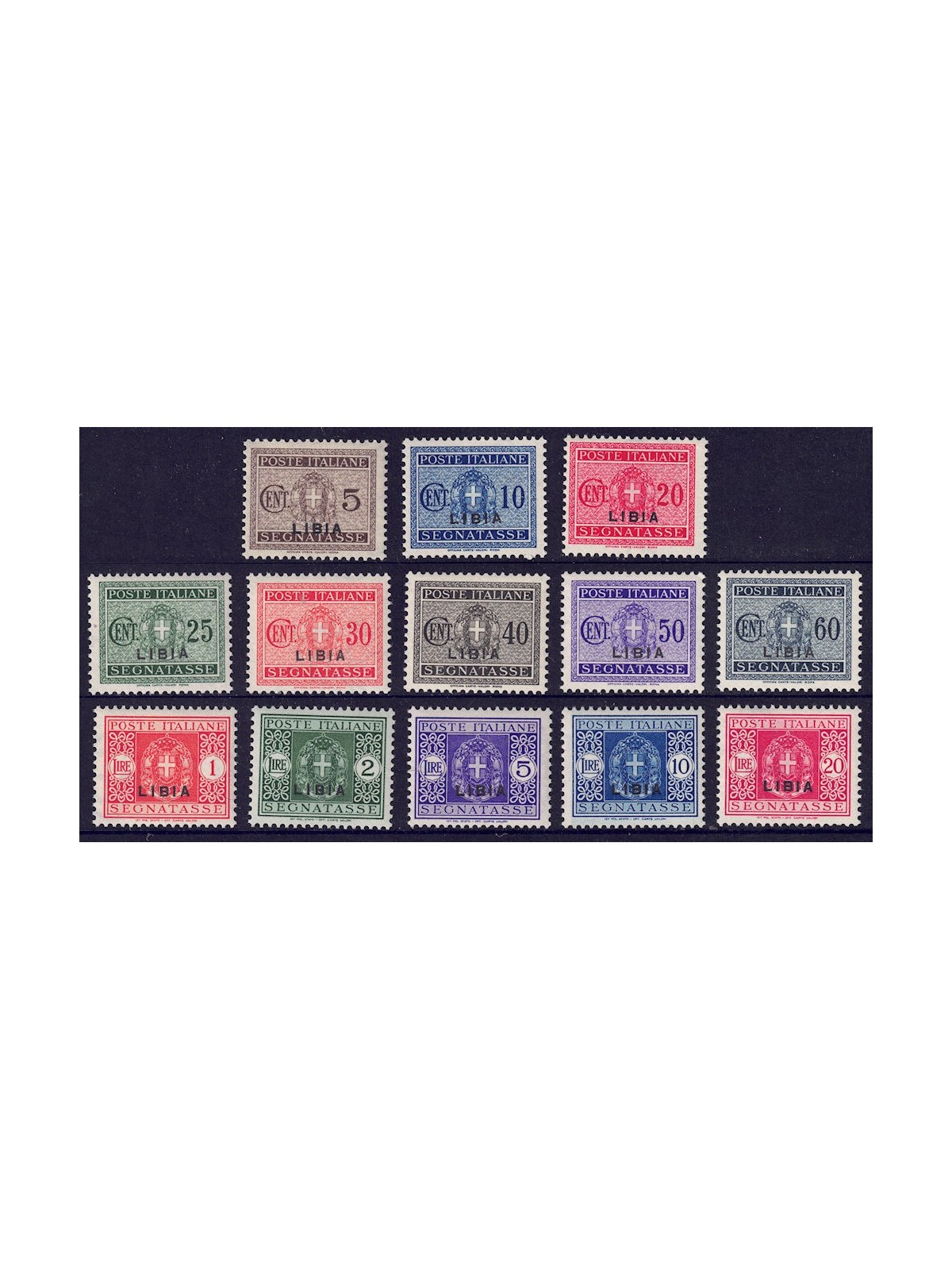 LIBYA 1934 Postage Due 13v MNH** ©