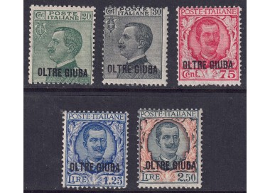 OLTRE GIUBA 1925-26 Serie ordinaria 5v MNH**