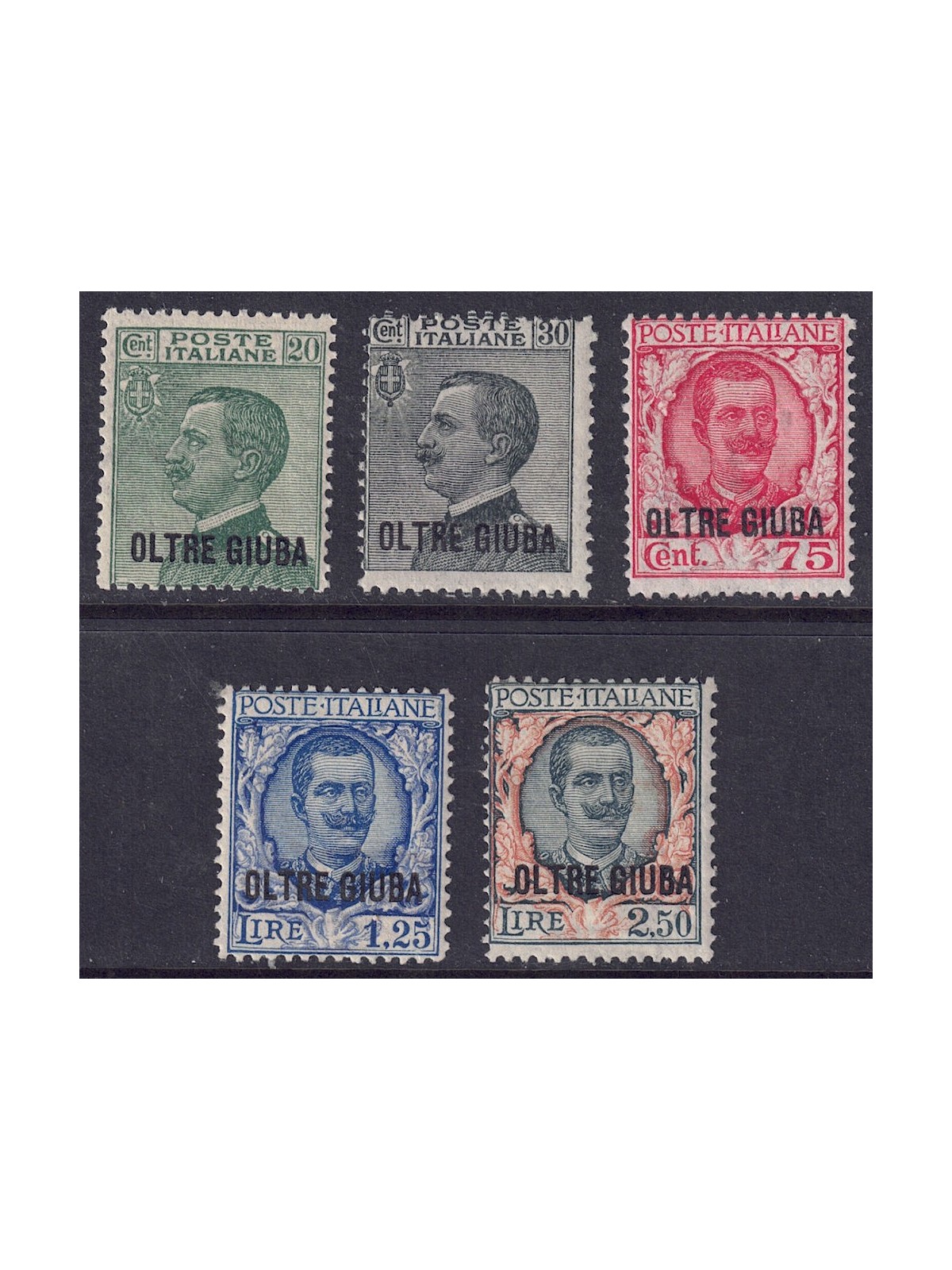BEYOND GIUBA 1925-26 Ordinary series 5v MNH**