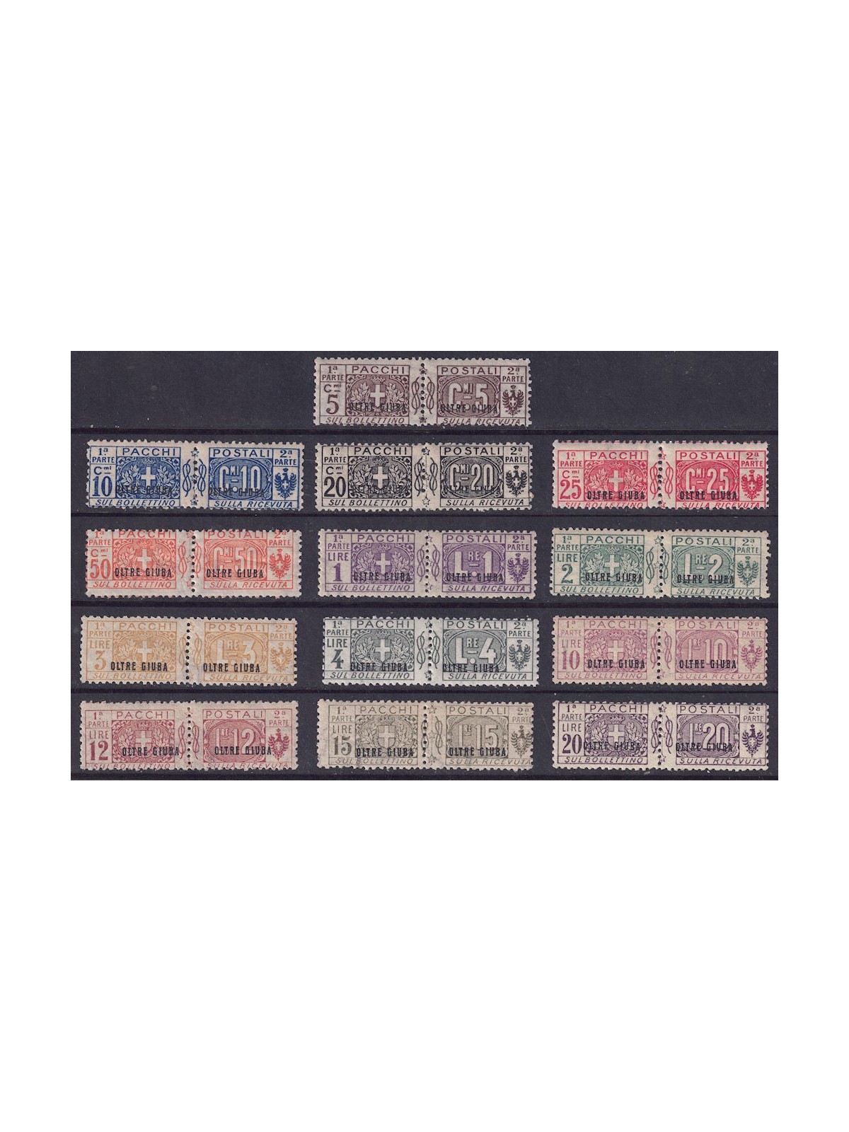 OLTRE GIUBA 1925 Pacchi postali 13v MNH**