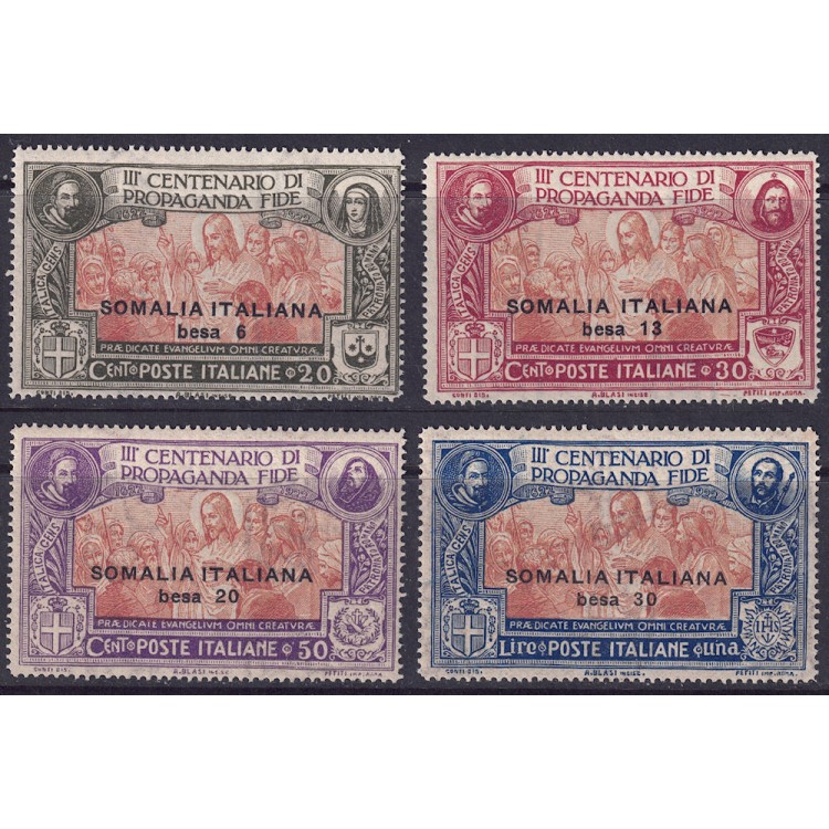 SOMALIA ITALIANA 1923 Propaganda Fide 4v MNH**