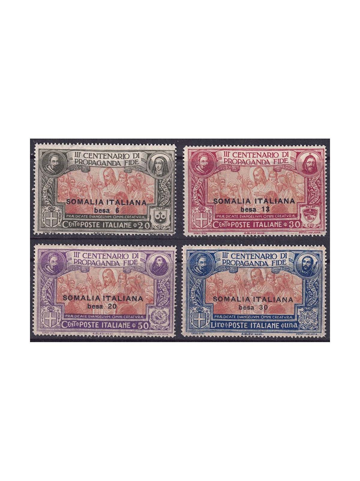 SOMALIA ITALIANA 1923 Propaganda Fide 4v MNH**