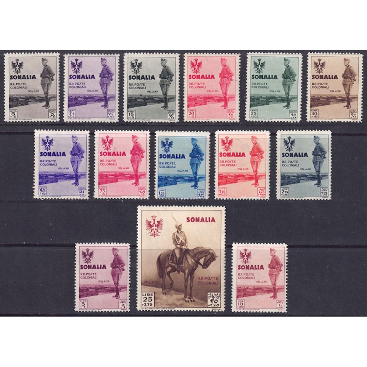 SOMALIA ITALIANA 1935 Viaggio del Re in Somalia 14v MNH**