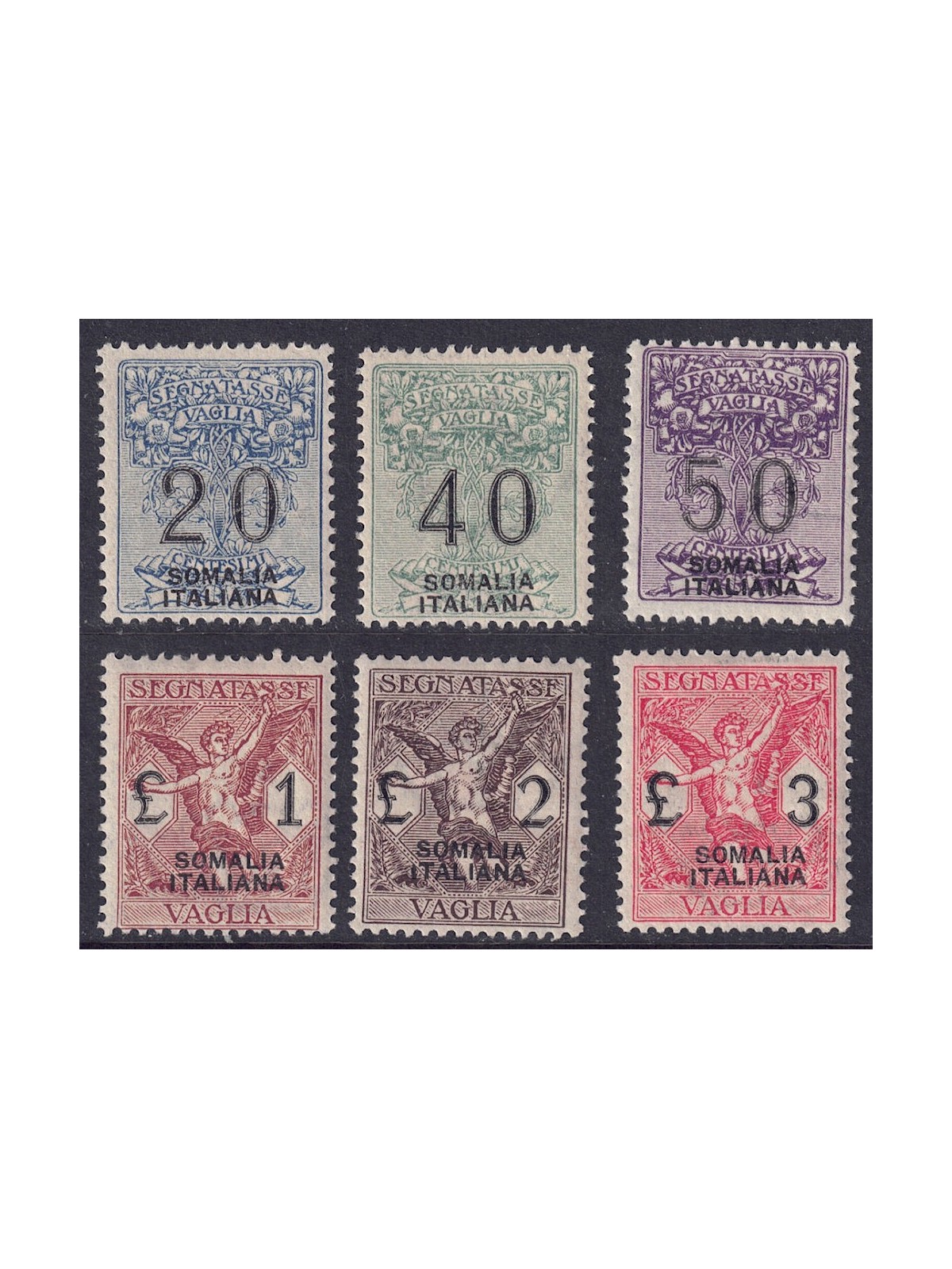 SOMALIA ITALIANA 1926 Segnatasse vaglia 6v MNH**