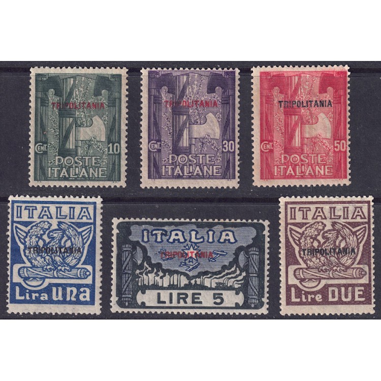 TRIPOLITANIA 1923 March on Rome 6v MNH**