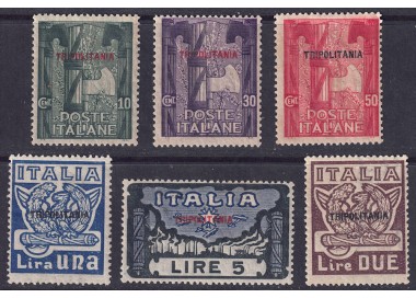 TRIPOLITANIA 1923 March on Rome 6v MNH**