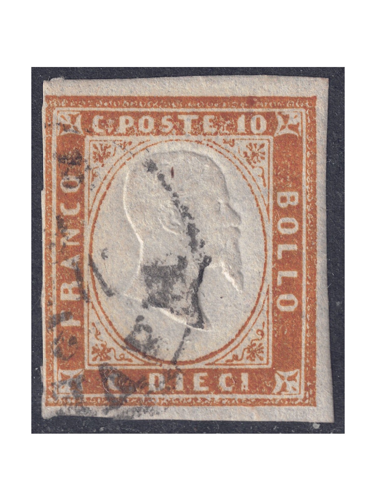 ITALIA REGNO 1861 Matraire (10c bruno) us