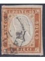 ITALY KINGDOM 1861 Matraire (10c brown) us