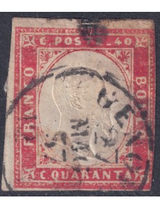 ITALIA REGNO 1861 Matraire (40c vermiglio) us