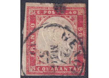 ITALY KINGDOM 1861 Matraire (40c vermilion) us