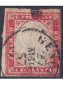 ITALY KINGDOM 1861 Matraire (40c vermilion) us