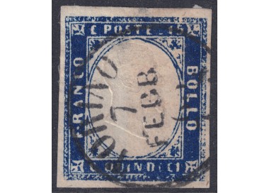 ITALIA REGNO 1863 Matraire 15c azzurro us
