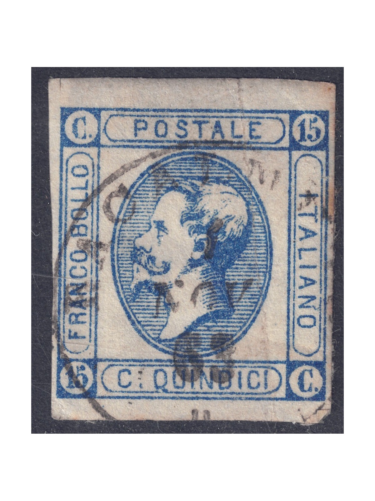 ITALY KINGDOM 1863 15c lithographic (II type) us