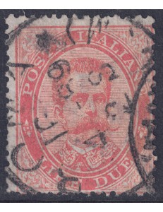 ITALY KINGDOM 1879 Umberto I £2 vermilion us