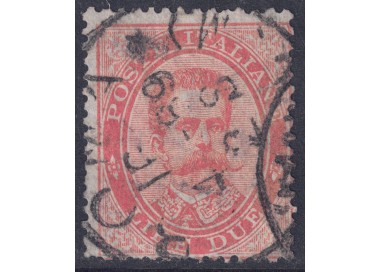 ITALY KINGDOM 1879 Umberto I £2 vermilion us