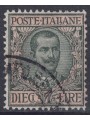 ITALY KINGDOM 1910 Floral £10 olive and rose us