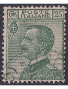 ITALY KINGDOM 1927 Michetti 25c green us
