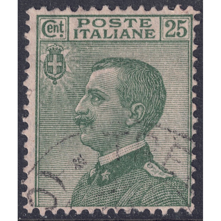 ITALY KINGDOM 1927 Michetti 25c green us