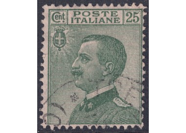 ITALY KINGDOM 1927 Michetti 25c green us