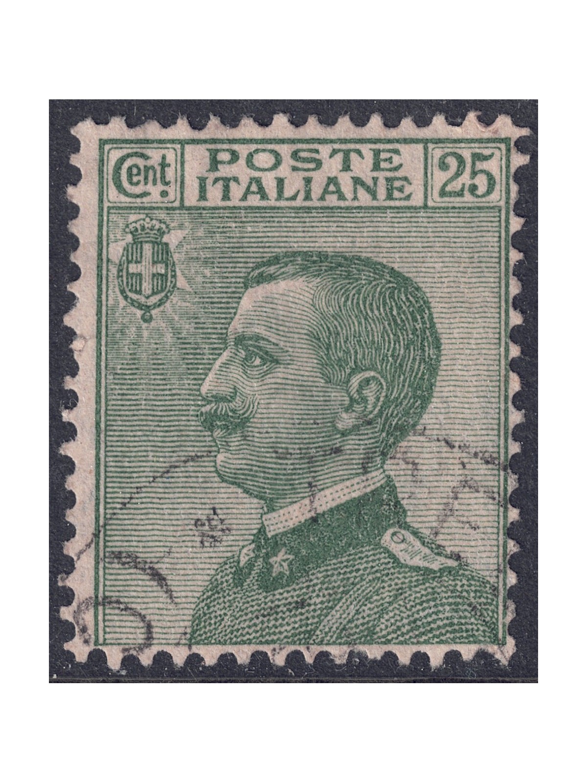 ITALY KINGDOM 1927 Michetti 25c green us