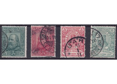 ITALY KINGDOM 1910 Garibaldi, Risorgimento and Plebiscite 4v us