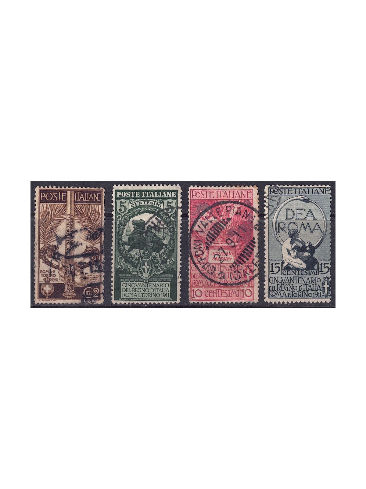 ITALIA REGNO 1911 Unità d'Italia 4v us