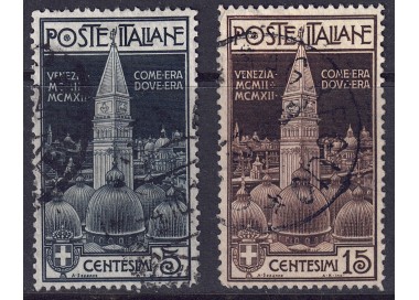 ITALIA REGNO 1912 Campanile di Venezia 2v us