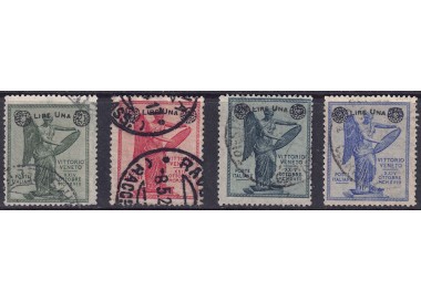 ITALIA REGNO 1924 Vittoria soprastampati 4v us