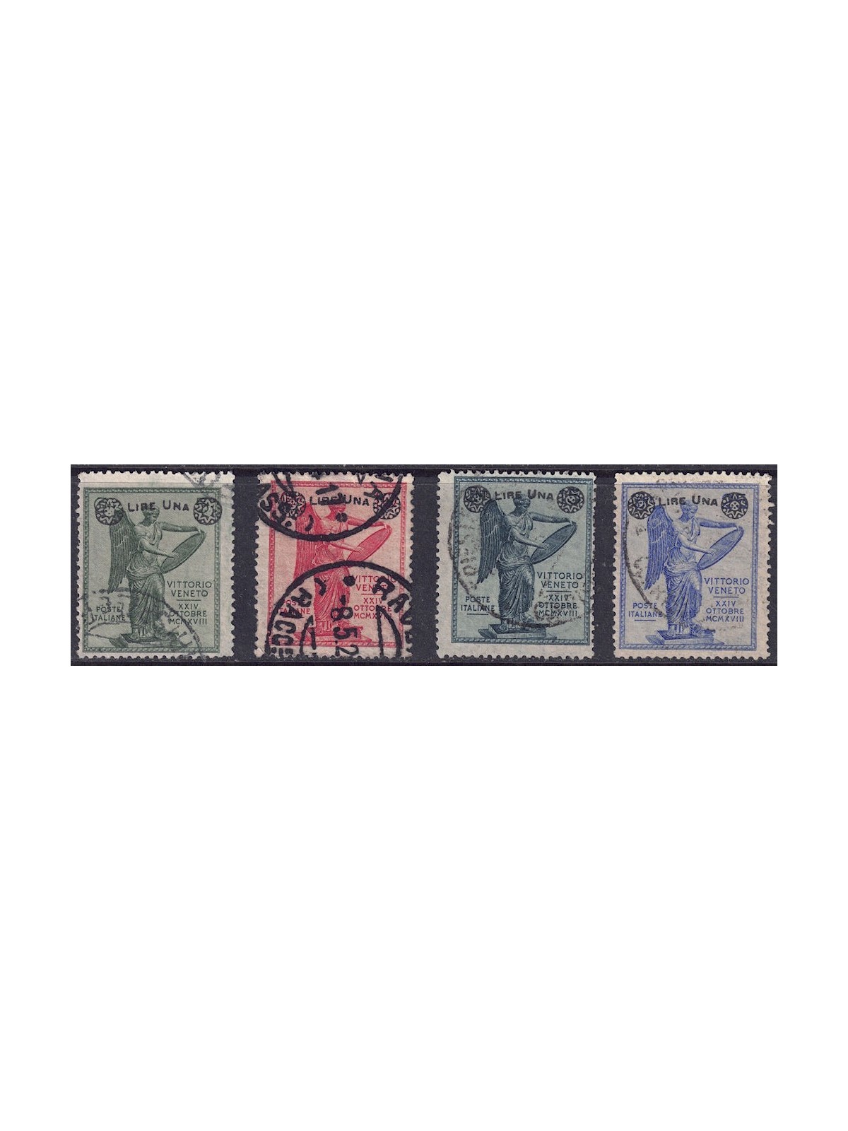 ITALIA REGNO 1924 Vittoria soprastampati 4v us