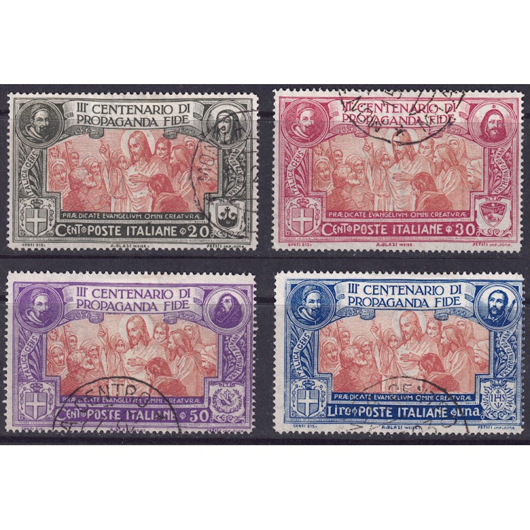 ITALY KINGDOM 1923 Propaganda Fide 4v us