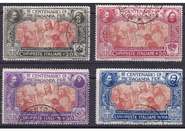 ITALY KINGDOM 1923 Propaganda Fide 4v us
