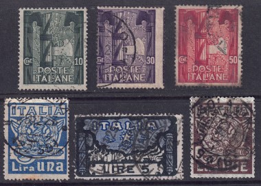 ITALIA REGNO 1923 Marcia su Roma 6v us