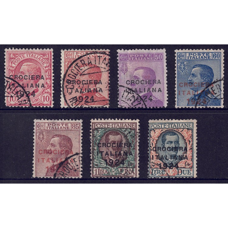 ITALY KINGDOM 1924 Italian Cruise 7v us