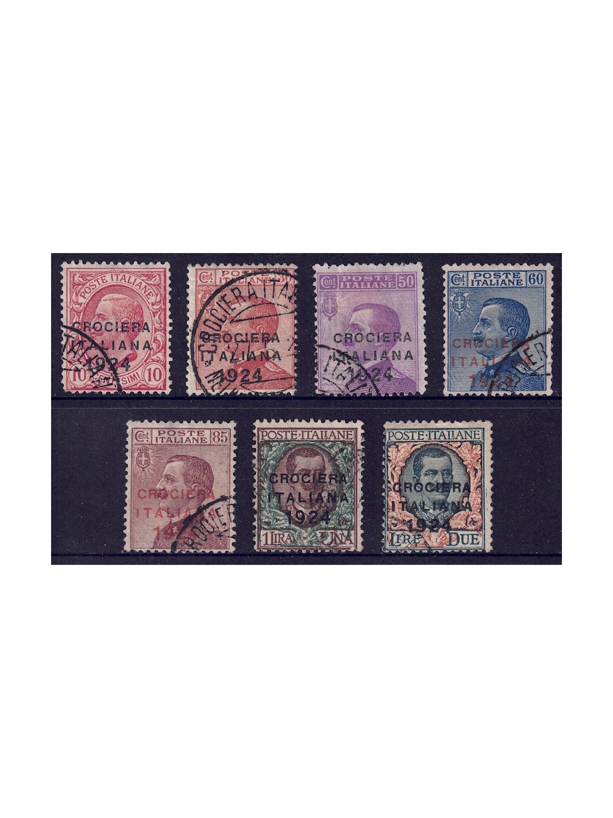 ITALIA REGNO 1924 Crociera Italiana 7v us