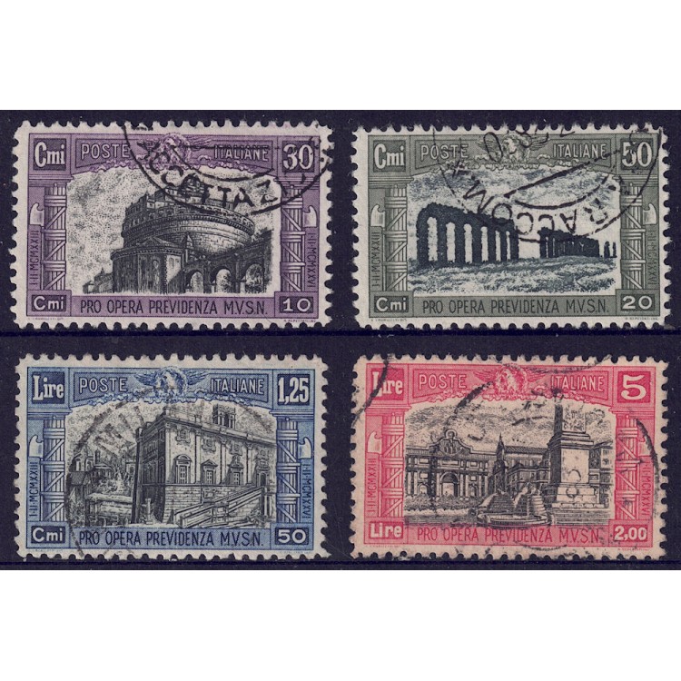 ITALIA REGNO 1928 Milizia II 4v us