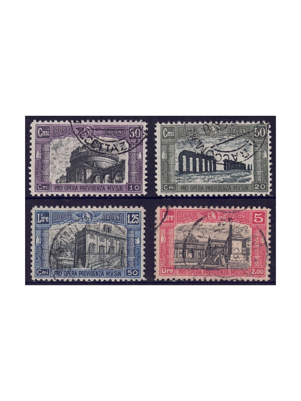 ITALIA REGNO 1928 Milizia II 4v us