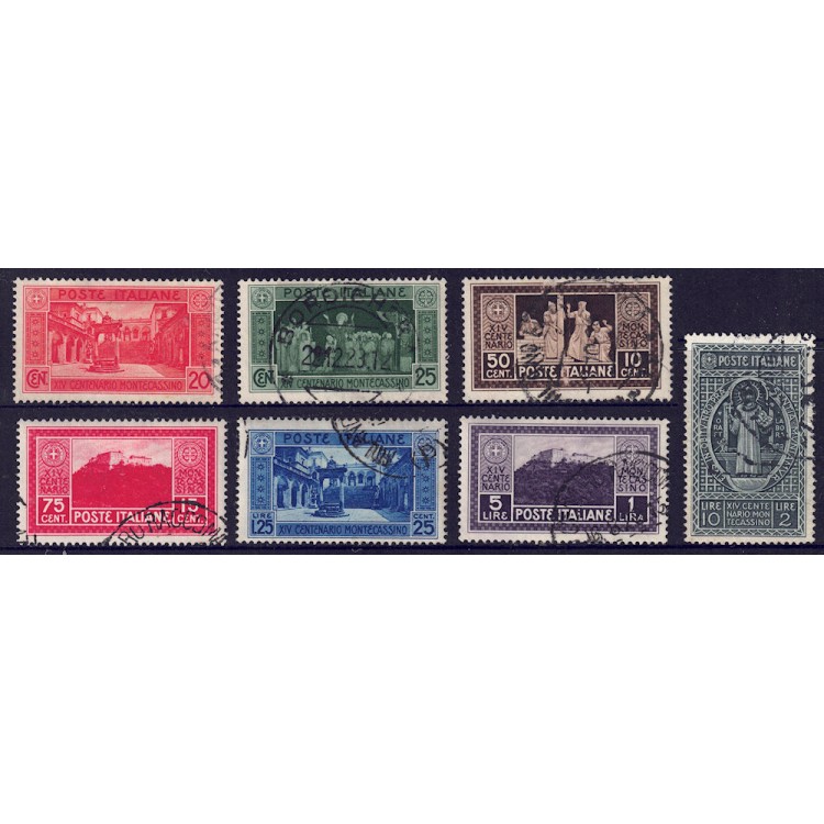 ITALY KINGDOM 1929 Abbey of Montecassino 7v us